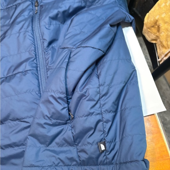 The North Face Puffer Jacket Royal Blue Knit Body - Picture 5 of 10